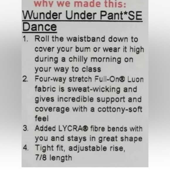 RARE Lululemon Wunder Under Pant Special Edition Dance Size 4 Black - Picture 4 of 12
